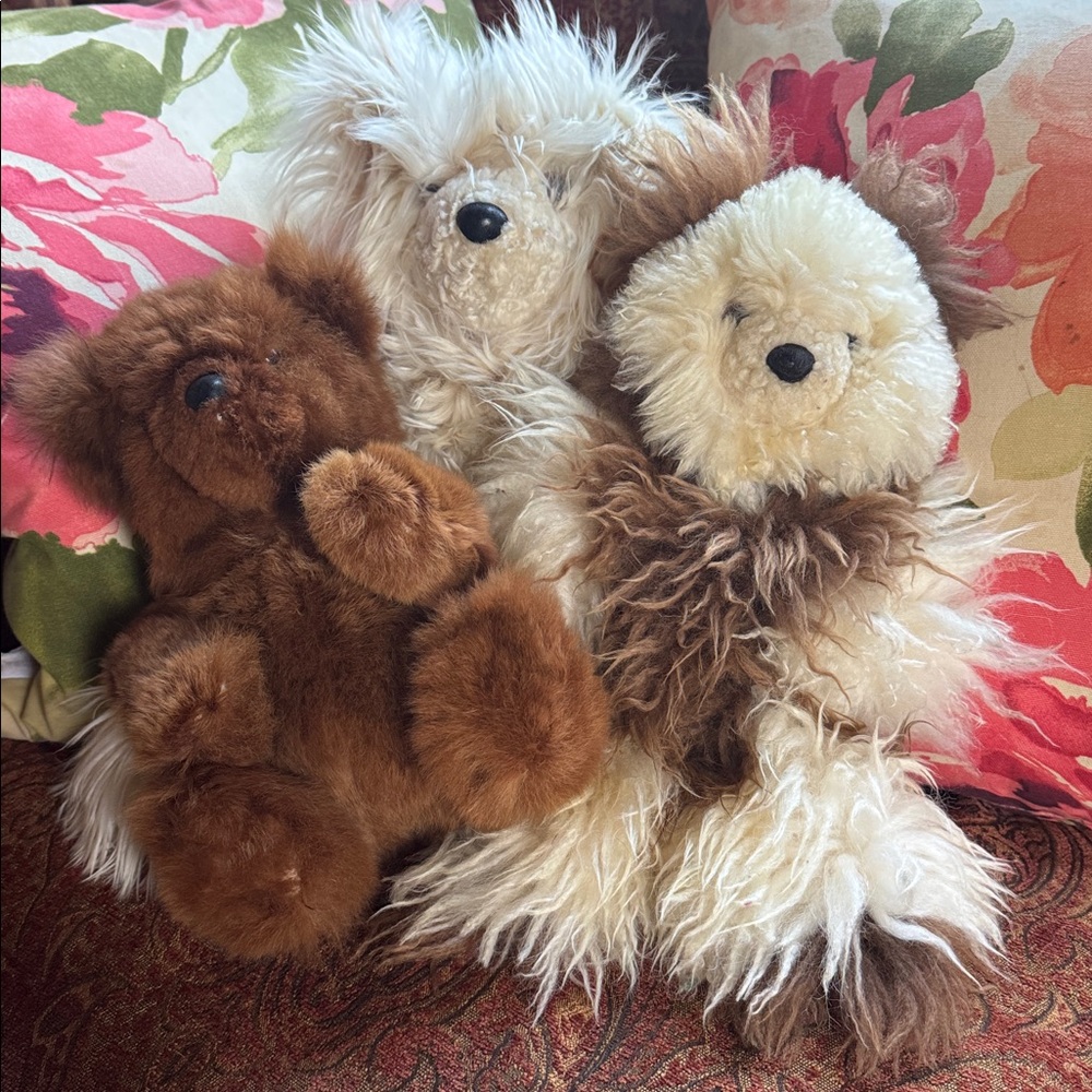 Alpaca Bear stuffed animal 100 💯 % alpaca fur very soft cuddly toy present gift - Picture 5 of 7